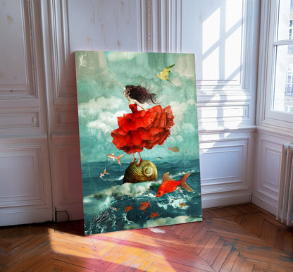 Ocean Red - Giclée Fine Art PAPER Print