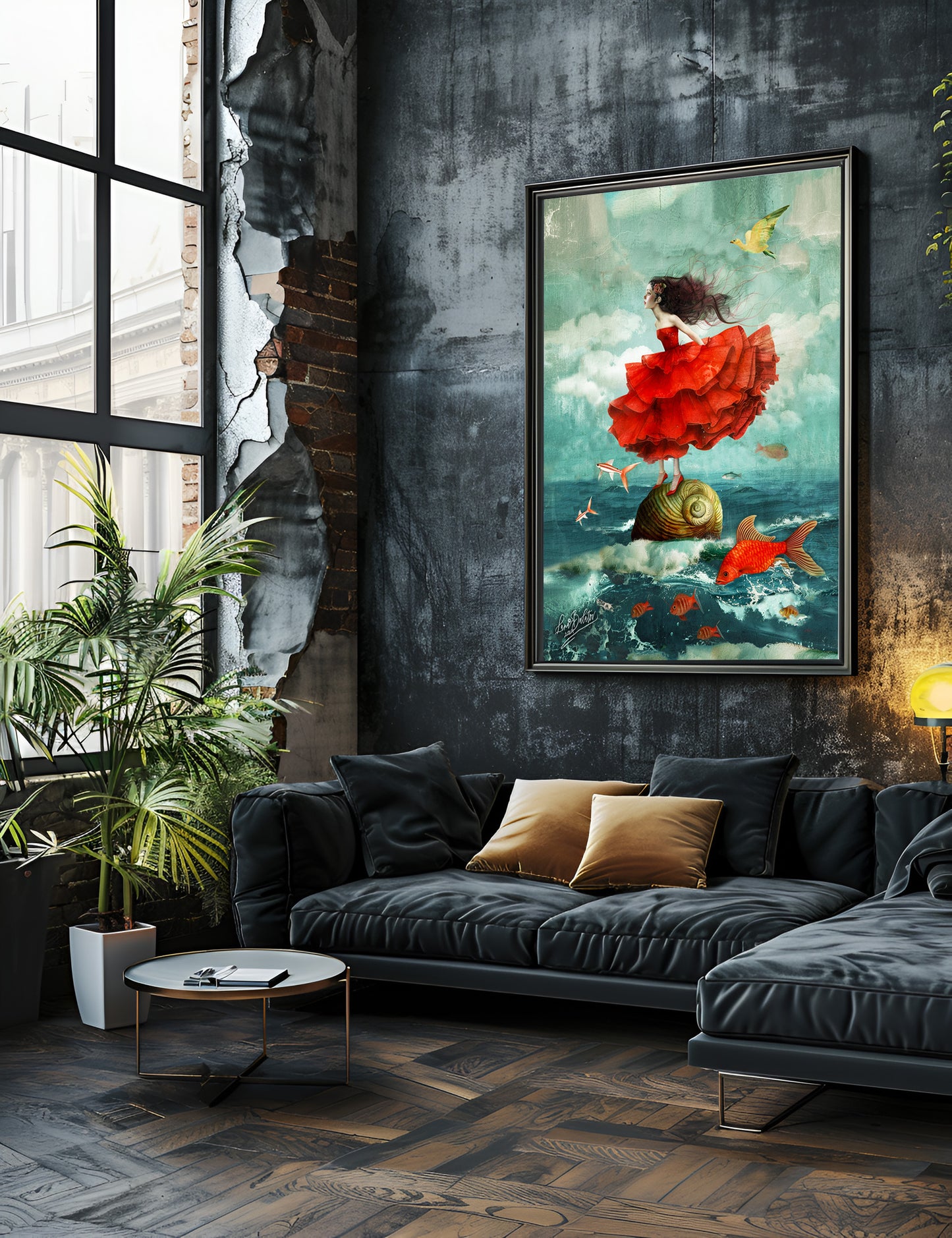 Ocean Red - Giclée Fine Art PAPER Print