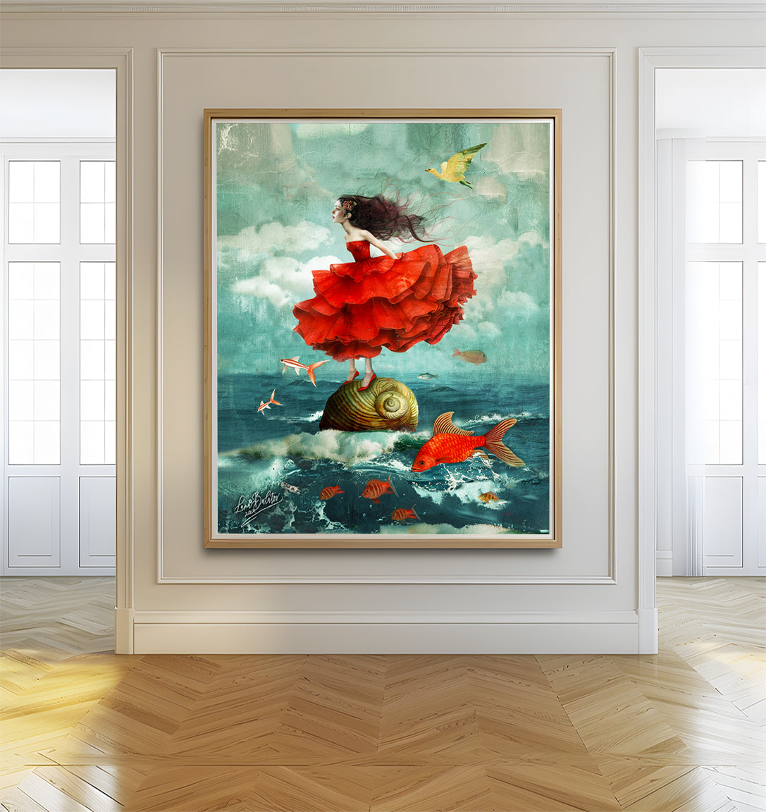 Ocean Red - Giclée Fine Art PAPER Print