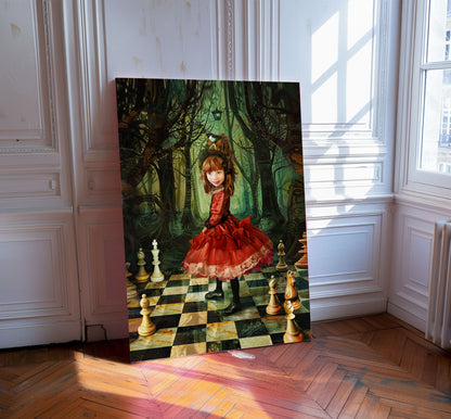 Custom Art "Girl's Gambit" - Printed on Canvas or Giclée Fine Art PAPER