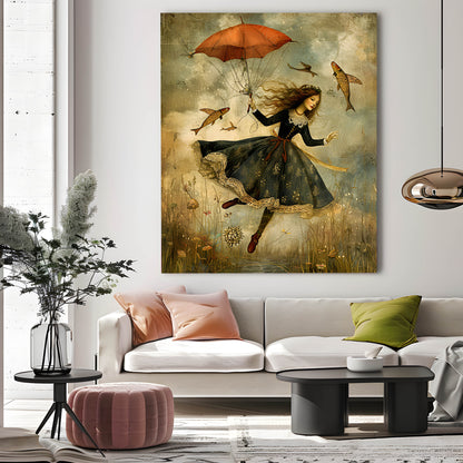 Umbrella Dream - Giclée Fine Art PAPER Print