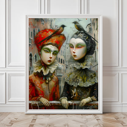 Venetian Red and Black, Canvas Art print