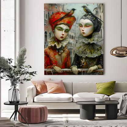 Venetian Red and Black, Canvas Art print